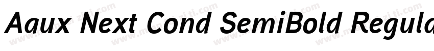 Aaux Next Cond SemiBold Regula字体转换